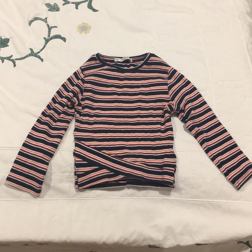 Pull & Bear striped crop top